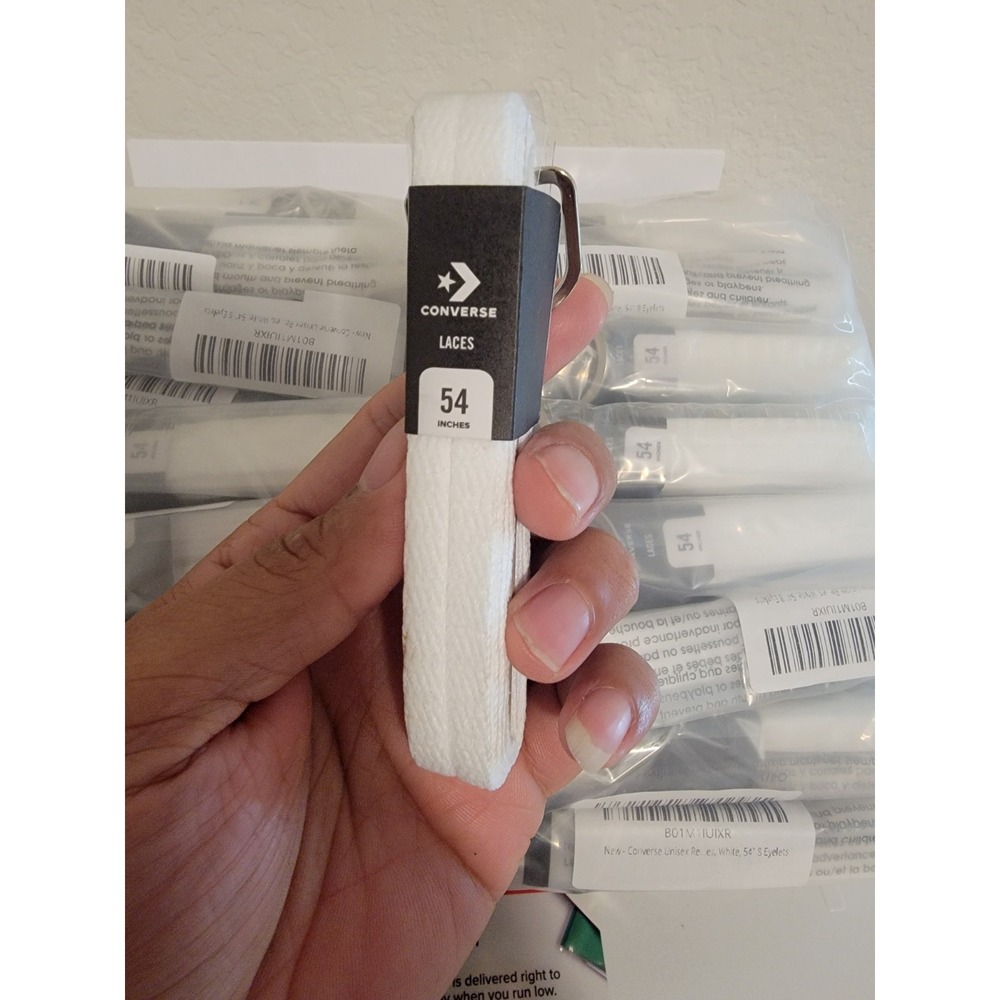 Converse White Replacement Shoelaces 54 Inches Shoe Laces lot (50pcs per bag)
